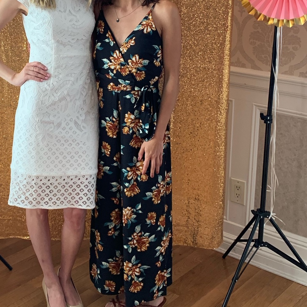 Xhiliration Floral Jumpsuit